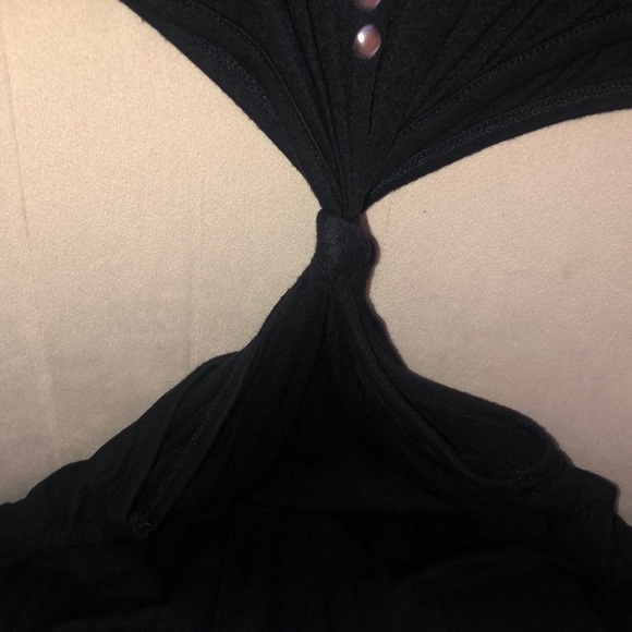 Sexy cut out black dress with stud details - Picture 4 of 5